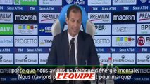 Allegri «Un manque d'énergie mentale» - Foot - ITA - Juventus