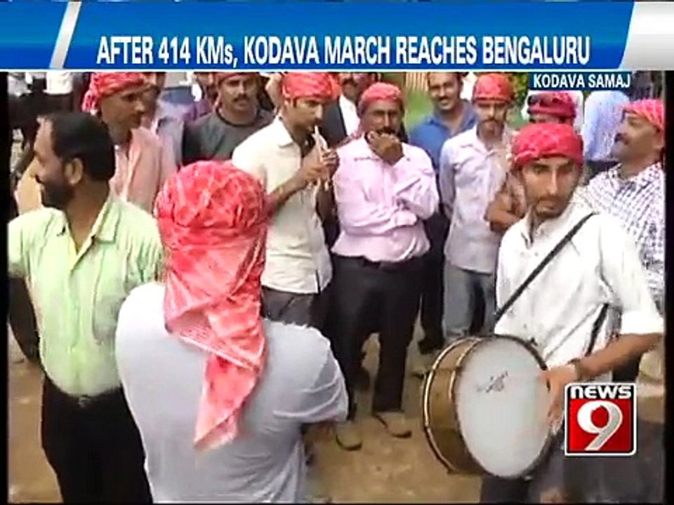 NEWS9: Kodava Samaj, Kodava March reaches Bengaluru