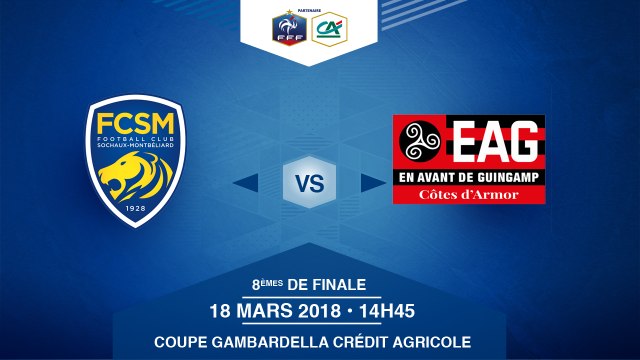COUPE GAMBARDELLA-CA, 8es de Finale - FC Sochaux-Montbéliard / EA Guingamp - Dimanche 18 Mars à 14h45 (16)