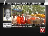 NEWS9: MM Kalburgi, laid to rest with full state honours