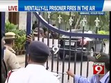 NEWS9: NImans Hosur road, mentally ill person fires in the air