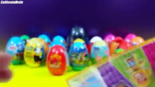 Many Surprise Eggs One Direction Sonic SpongeBob Cars Spiderman Angry Birds Kinder Surprise