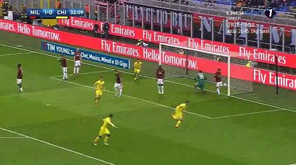 Mariusz Stepinski Goal - AC Milan 1-1 Chievo 18-03-2018