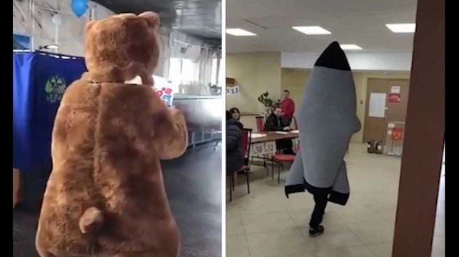 Des électeurs à poils et à réaction en Russie