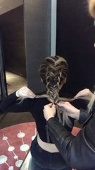 How-To Twisted Edge Fishtail Braid hair tutorial