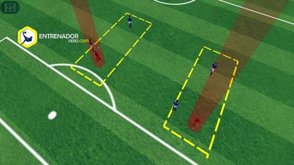 3X1 POSESIÓN DE BALÓN Y DESMARQUE - EJERCICIOS DE FÚTBOL