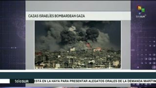Aviones israelíes bombardean varios objetivos en la Franja de Gaza
