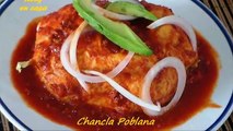 Comida mexicana CHANCLAS POBLANAS receta fácil - Mexican Recipe / Rony en casa