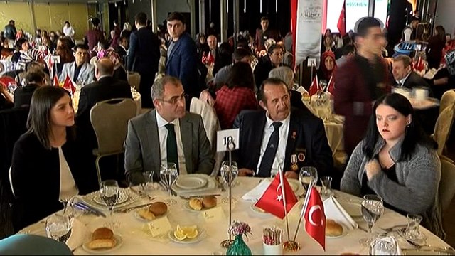 Şehit aileleri ve gaziler yemekte buluştu