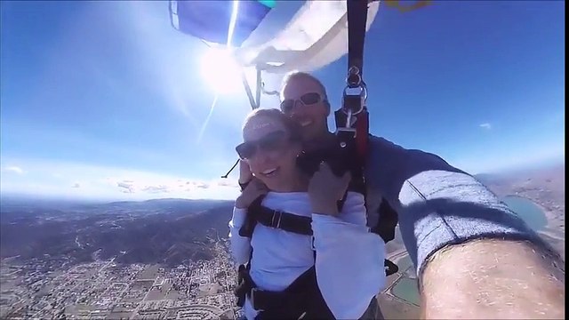 Demande en mariage en parachute en Tandem !