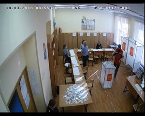 Triche dans un bureau de vote en Russie - Elections 2018 Poutine