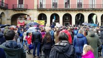 Miles de personas se manifiestan en Gijón por un aire sano y contra la contaminación en Asturias. MANIFIESTO