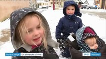 Froid et neige : un dimanche hivernal