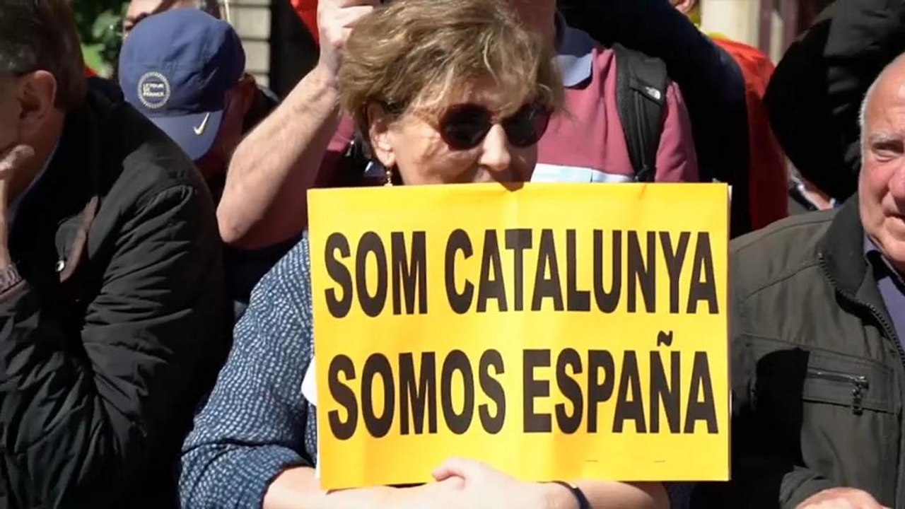 Demonstration für Spaniens Einheit