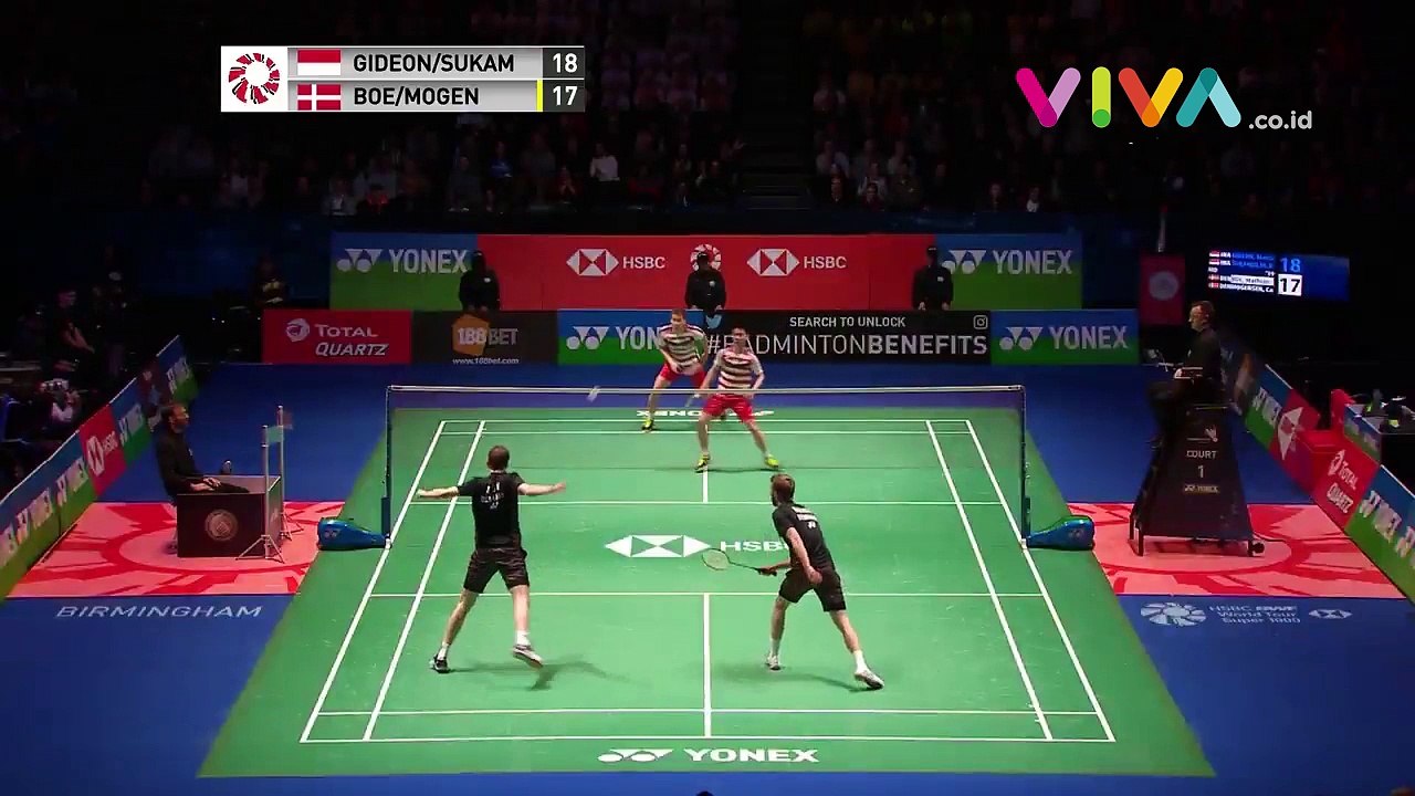 Tampil Gahar! Kevin/Marcus Jadi Juara All England 2018