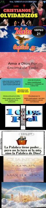 CRISTIANOS QUE SE  OLVIDAN DE DIOS
