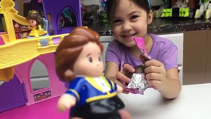 Big Disney Princess Toy Dancing Musical Palace and opening Kinder Eggs Princess Surprise Toys Review