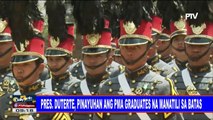 Pres. #Duterte, pinayuhan ang PMA graduates na manatili sa batas; Pagkalas ng Pilipinas sa ICC, pinal na