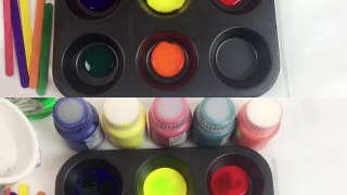 How to make Frozen Paint for kids, Bubble frozen paint for toddlers, preschool children learning