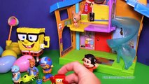 SPONGEBOB Nickelodeon Spongebob Squarepants Surprise Eggs Toys Video