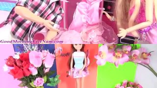 Cuộc Sống Barbie & Ken (Tập 43) Barbie Terasa Elsa Thi Trang Phục Dạ Hội (Bí Đỏ) Frozen Elsa Barbie