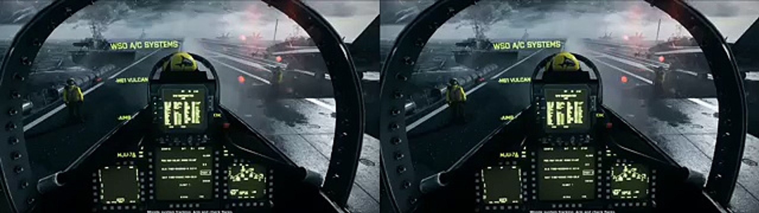 3D F-18 Fighter AWESOME 3D SBS Battlefield 3 3D Cinema Cardboard