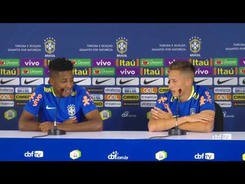 Seleção Brasileira Sub-20: Coletiva com Guedes e Richard