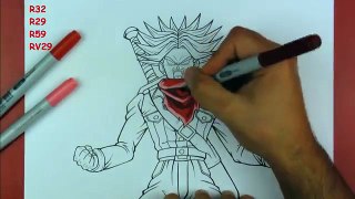 Drawing FUTURE TRUNKS Super Saiyan BLUE OF RAGE | Dragonball Super | TolgArt