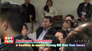 A Coalition to Resolve Hmong MN New Year - Audience Comments