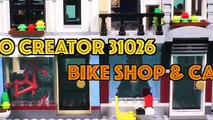 Lego Bike Shop and Cafe Assembly Animation - Lego Creator 31026 Stop Motion Build