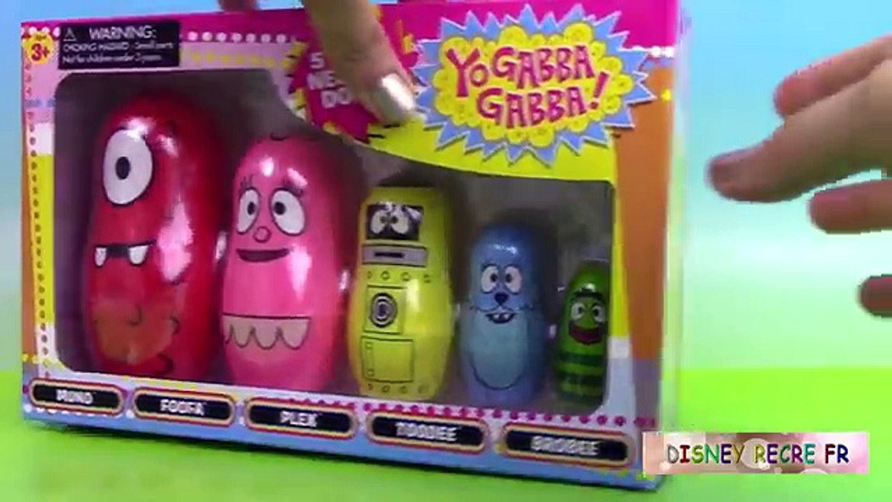 Play Doh Yo Gabba Gabba Nesting Dolls Poupées Russes Gigognes Stacking Cups