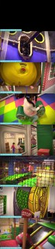 Childrens Indoor Playground Slides, Bouncers, Trampolines, Maze, Zip-Line, etc. Playtime Fun!