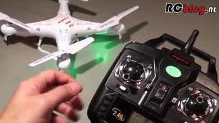 Syma X5C-1 Explorers Quadcopter + HD Camera video review (NL)