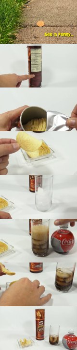 Pringles Cinnamon & Sugar Chips & Coca Cola Ornament Bottle - new Christmas Candy & Snack Series