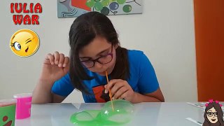 VOMITORS SLIME CHALLENGE - Giulia Guerra vs Iulia War (EDICOLA)