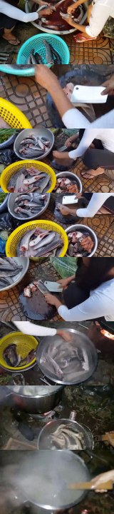 2 Girls Cook Fish How To Cook Fish In My Village Cambodian Fish Recipe