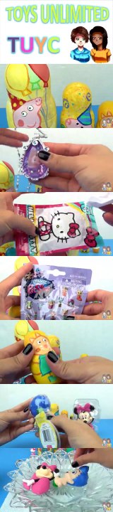 Peppa Pig Nesting Matryoshka Dolls, Stacking Cups with George, Bubble Guppies, Minnie Mouse / TUYC