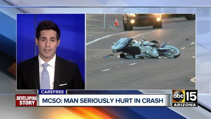 Rider seriously hurt in Carefree crash