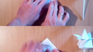 Как сделать тюльпан оригами, tulip origami (Marc Kirschenbaum)