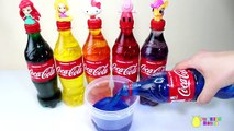 Learn Colors Coca Cola Bottles Toy Surprises Finger Family Nursery Rhymes Songs for Children