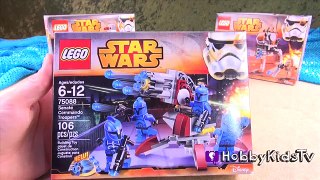 SpongeBob Builds Star LEGOs + Star Wars Story HobbyKidsTV