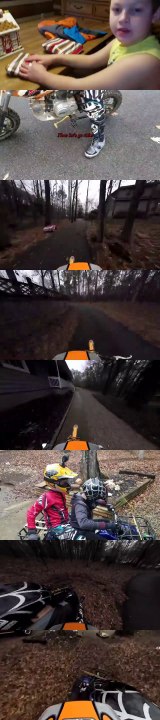 9 year olds on pit bikes and 4 wheelers ripping it up!!