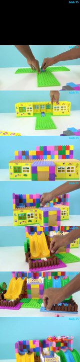Peppa Pig Blocks Mega House LEGO Creations Sets With Masha And The Bear Legos Toys For Kids #19