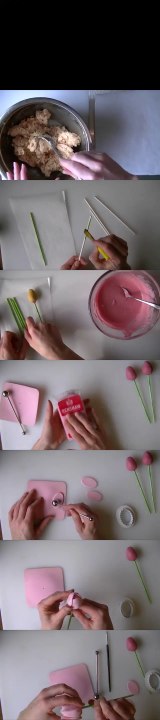 How to make tulip cake pops flower cake pop tutorial cake decorating
