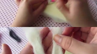 DIY Needle Felted Dog (my first time!) || Daiso Kit