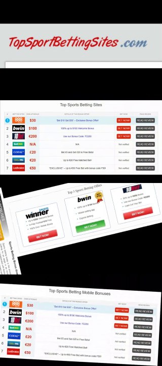 Best Sports Betting Sites List only at: TopSportBettingSites.com