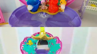 Ariel & Eric bañan bebés TWOZIES Bañera juguete princesas Disney la Sirenita