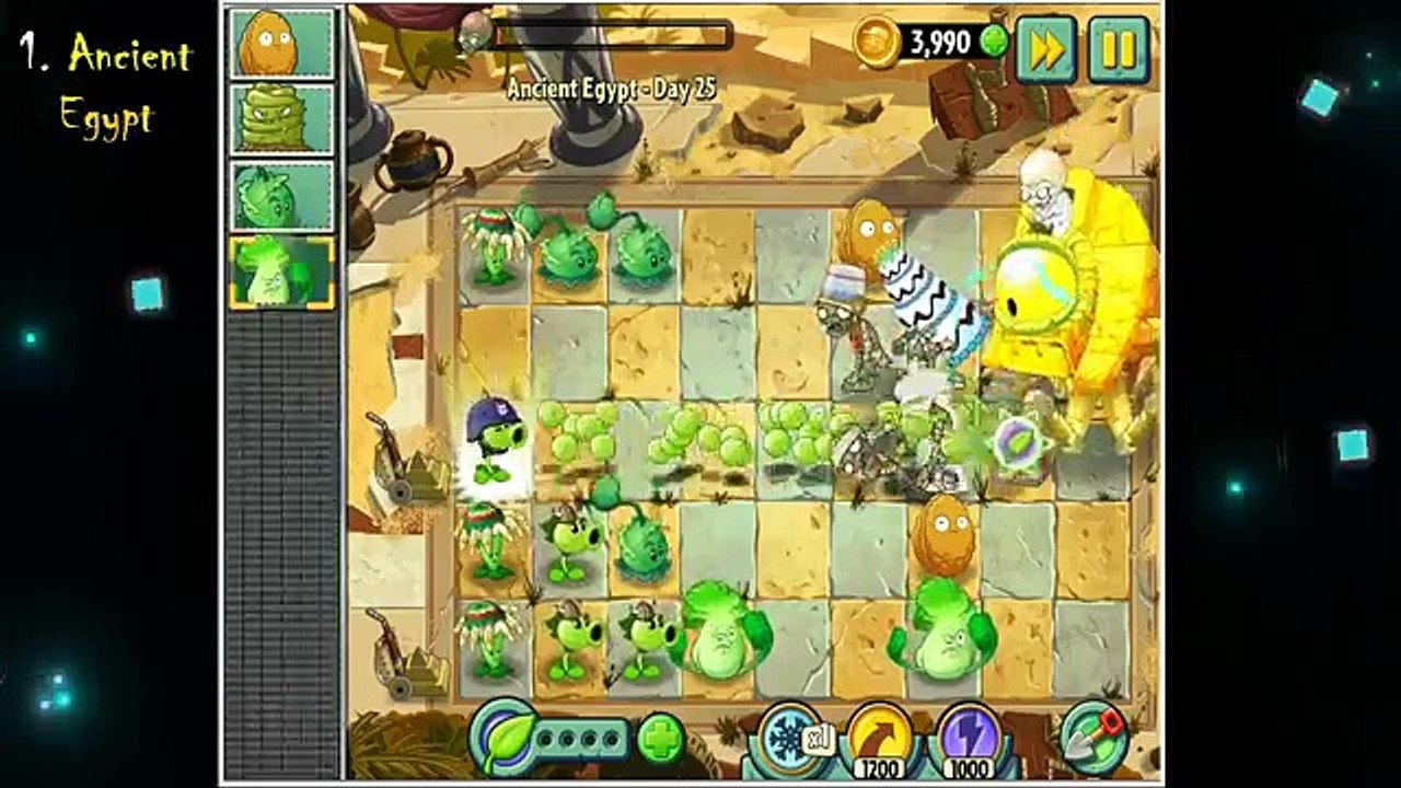 Plants vs. Zombies™ 2: All Boss Fights/Battles (Ancient Eypt, Pirate Seas, Wild West, & Far Future)