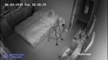 CCTV: Burglar Breaks Into Home Of 90-Year-Old Woman As She Lies In Bed