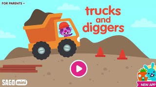 Fun Sago Mini Games - Kids Fun Build Sago Home Construction Building With Sago Mini Trucks & Diggers